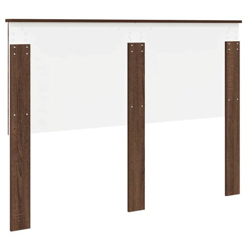 Облегалка за глава с таблото Кафяв дъб 140 cm Инженерно дърво