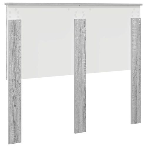 Облегалка за глава с таблото Сив Сонома 120 cm Инженерно дърво