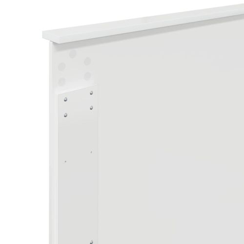 Облегалка за глава с таблото Гланц бяло 100 cm Инженерно дърво