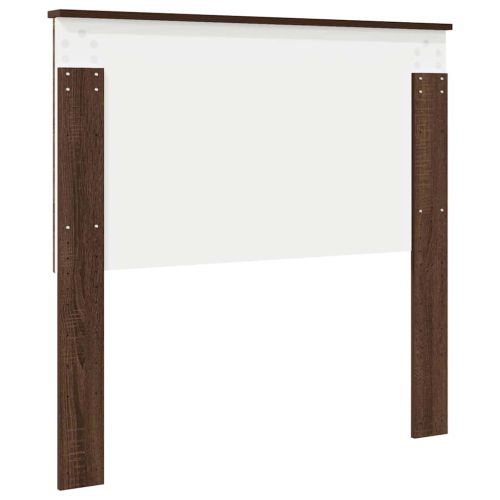 Облегалка за глава с таблото Кафяв дъб 100 cm Инженерно дърво