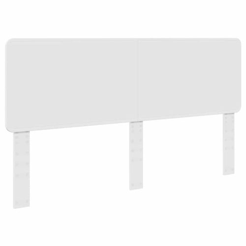 Облегалка за глава с таблото Гланц бяло 180 cm Инженерно дърво