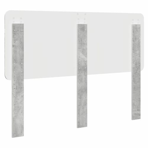 Облегалка за глава Циментено сиво 160 cm Инженерно дърво