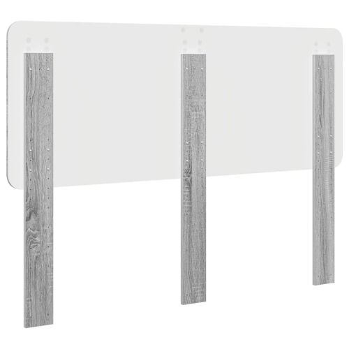 Облегалка за глава с таблото Сив Сонома 140 cm Инженерно дърво