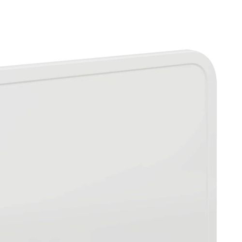 Облегалка за глава с таблото Бяло 120 cm Инженерно дърво