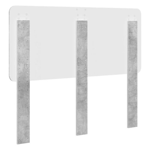 Облегалка за глава Циментено сиво 120 cm Инженерно дърво