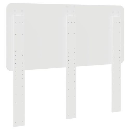 Облегалка за глава с таблото Гланц бяло 120 cm Инженерно дърво