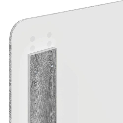 Облегалка за глава с таблото Сив Сонома 100 cm Инженерно дърво