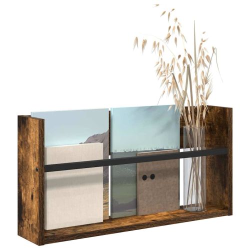 Етажерка за списания Димян дъб 60 x 12 x 30 см Инженерно дърво