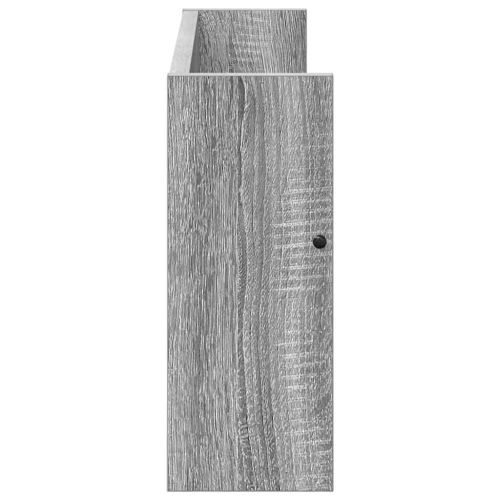 Етажерка за списания с рафт 2 pcs Сив Сонома 60 x 12 x 30 см