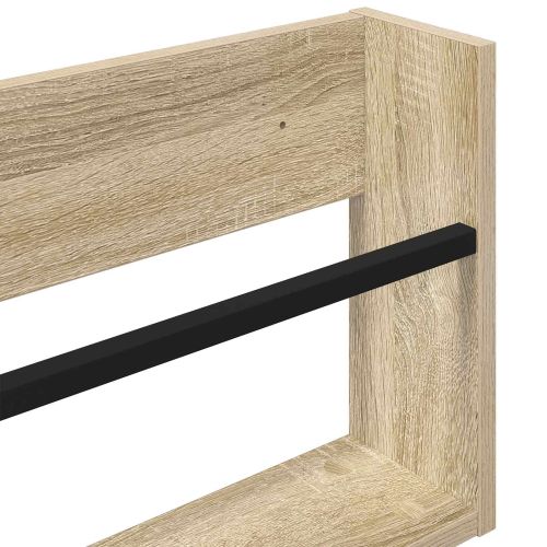 Етажерка за списания с рафт 2 pcs Сонома дъб 100 x 12 x 30 см