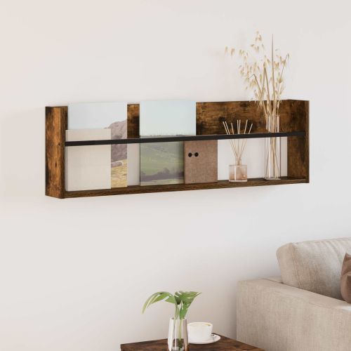 Етажерка за списания Димян дъб 100 x 12 x 30 см Инженерно дърво