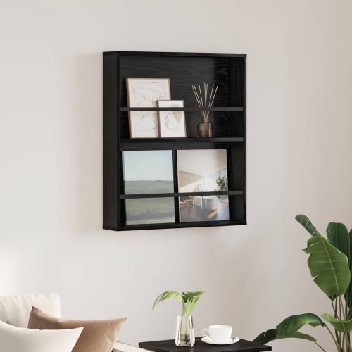 Етажерка за списания Черния дъб 60 x 12 x 70 см Инженерно дърво