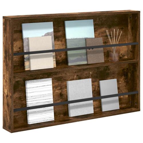 Етажерка за списания Димян дъб 100 x 12 x 70 см Инженерно дърво