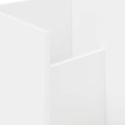 Етажерка за списания Бяло 35 x 35 x 45 см Инженерно дърво