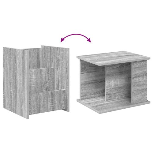 Етажерка за списания Сив Сонома 35 x 35 x 45 см Инженерно дърво