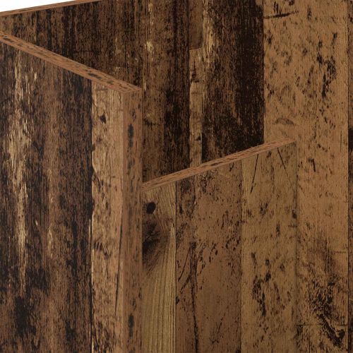 Етажерка за списания с рафт Старо дърво 35 x 35 x 45 см