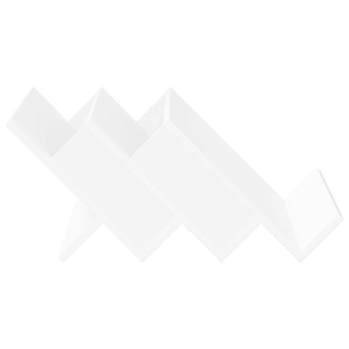 Етажерка за списания Бяло 53 x 40 x 28.5 см Инженерно дърво