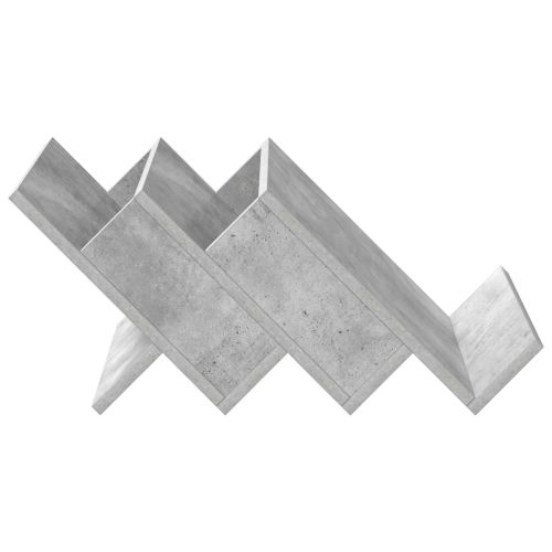 Етажерка за списания с рафт Бетоново сиво 53 x 40 x 28.5 см