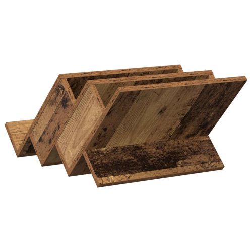 Етажерка за списания с рафт Старо дърво 53 x 40 x 28.5 см