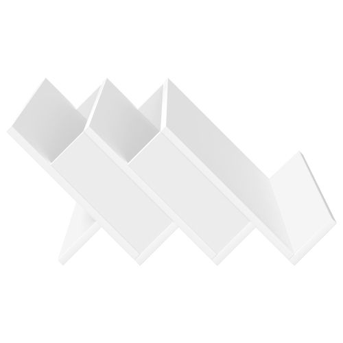 Етажерка за списания Бяло 65 x 53 x 28,5 см Инженерно дърво