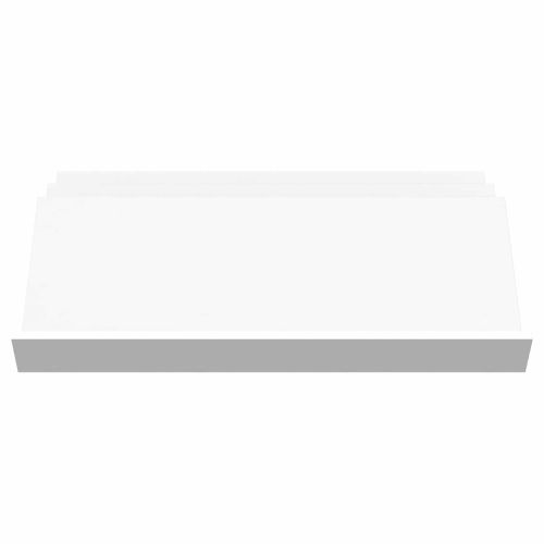 Етажерка за списания Бяло 90 x 53 x 28,5 см Инженерно дърво