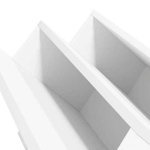 Етажерка за списания Бяло 90 x 53 x 28,5 см Инженерно дърво