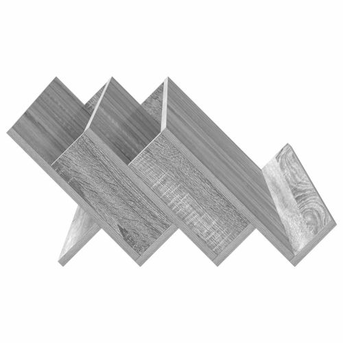 Етажерка за списания с рафт Сив Сонома 90 x 53 x 28,5 см