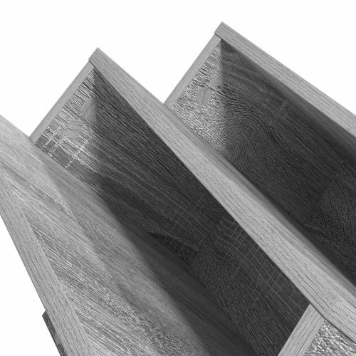 Етажерка за списания с рафт Сив Сонома 90 x 53 x 28,5 см