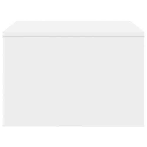 Стенно бюро със съхранение Бяло 60 x 45 x 30 cm Инженерно дърво