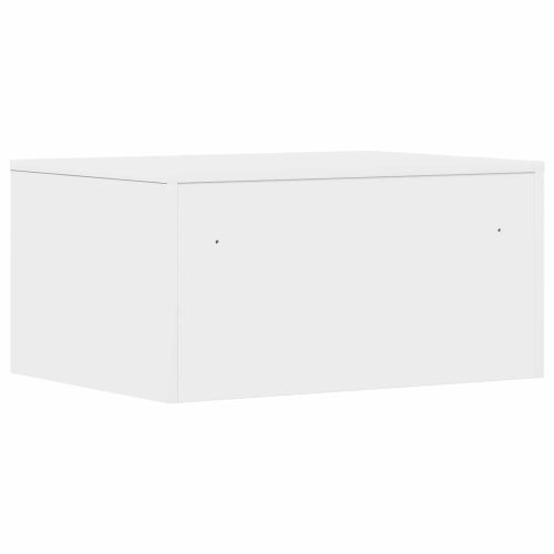 Стенно бюро със съхранение Бяло 60 x 45 x 30 cm Инженерно дърво