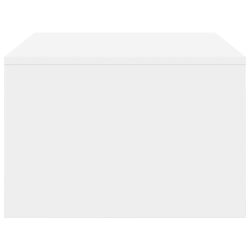 Стенно бюро със съхранение Бяло 80 x 45 x 30 см Инженерно дърво