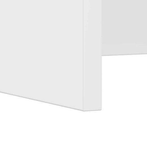 Стенно бюро със съхранение Бяло 80 x 45 x 30 см Инженерно дърво