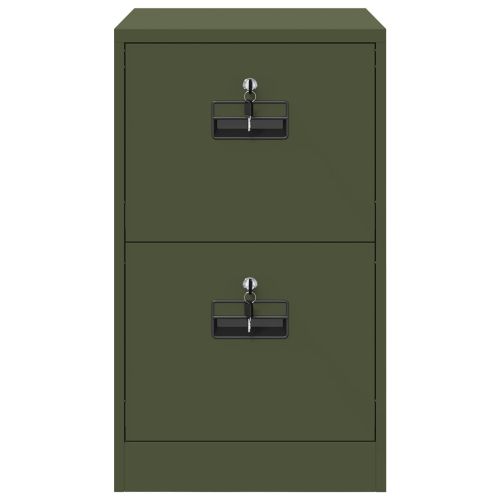 Кабинет за файлове с рафт Маслинено зелено 44 x 50 x 106.5 см