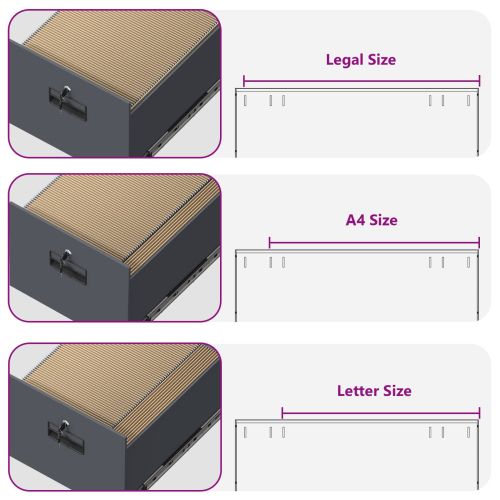 Кабинет за файлове с чекмедже Антрацит 44 x 50 x 106.5 см