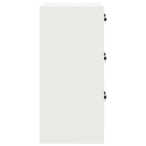 Кабинет за файлове с чекмедже с рафт Бяло 44 x 50 x 106.5 см