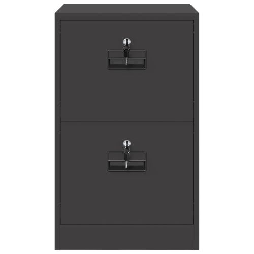 Кабинет за файлове с чекмедже с рафт Черно 44 x 50 x 106.5 см