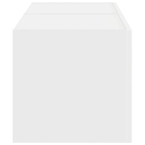 TV стенен шкаф 2 pcs Бяло 60 x 31 x 29.5 см Инженерно дърво