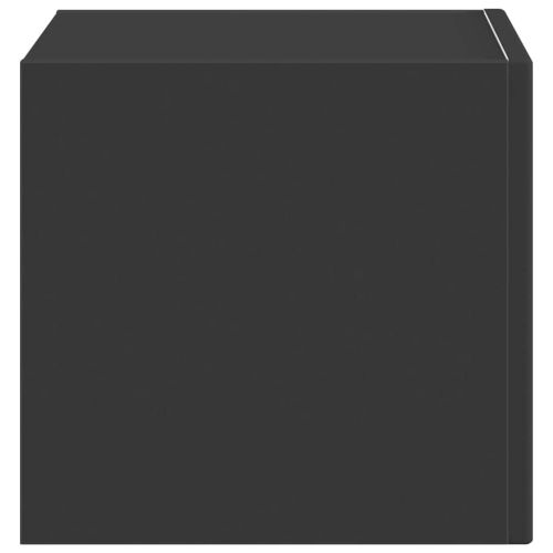 TV стенен шкаф Черно 60 x 31 x 29.5 см Инженерно дърво