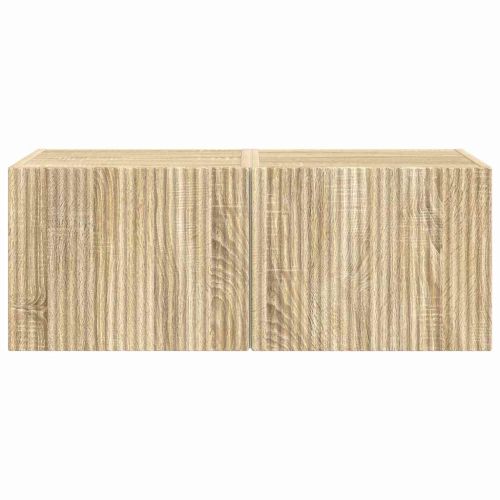 TV стенен шкаф 2 pcs Сонома 60 x 31 x 29.5 см Инженерно дърво