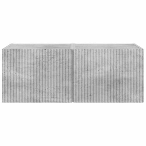 TV стенен шкаф 2 pcs Бетон 60 x 31 x 29.5 см Инженерно дърво