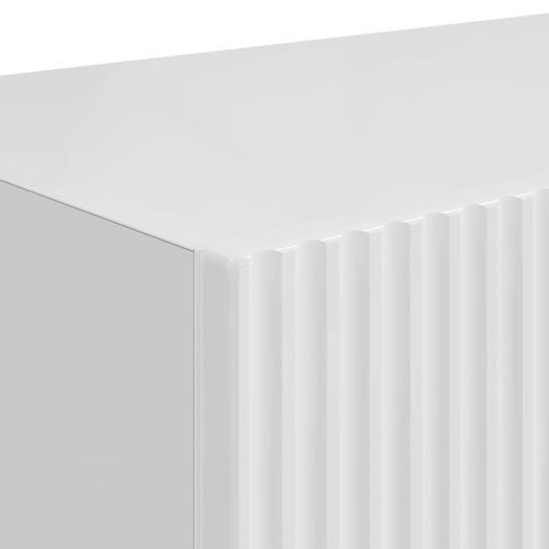 TV стенен шкаф Гланц бяло 60 x 31 x 29.5 см Инженерно дърво