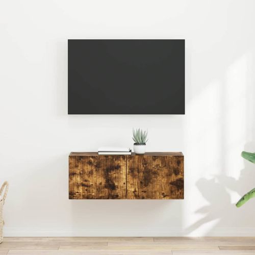 TV стенен шкаф 2 pcs Димян дъб 60 x 31 x 29.5 см