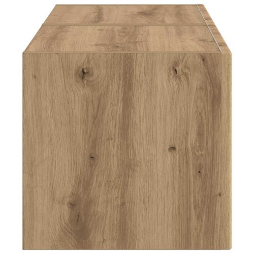 TV стенен шкаф 2 pcs Дъб Артизан 60 x 31 x 29.5 см