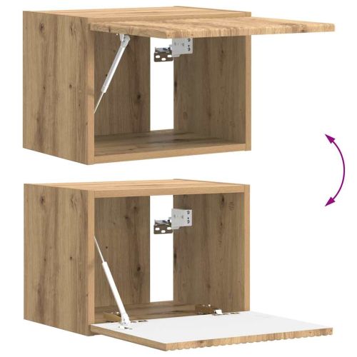 TV стенен шкаф 2 pcs Дъб Артизан 60 x 31 x 29.5 см