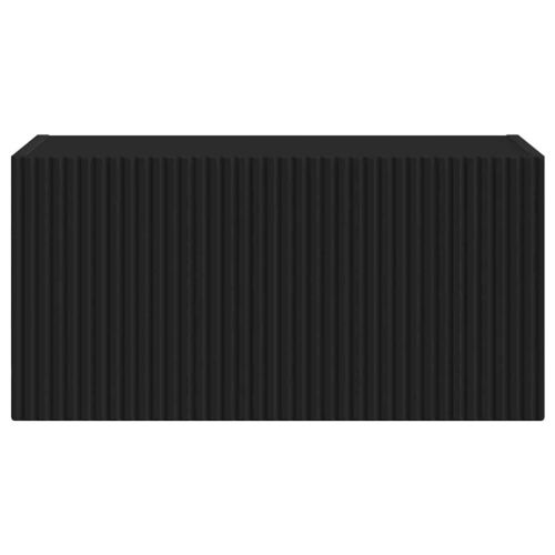 TV стенен шкаф Черно 60 x 31 x 29.5 см Инженерно дърво