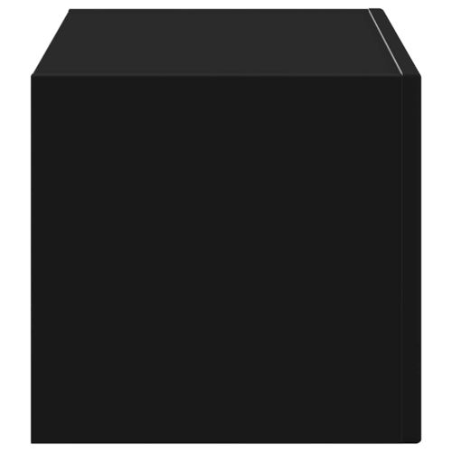 TV стенен шкаф Черно 60 x 31 x 29.5 см Инженерно дърво