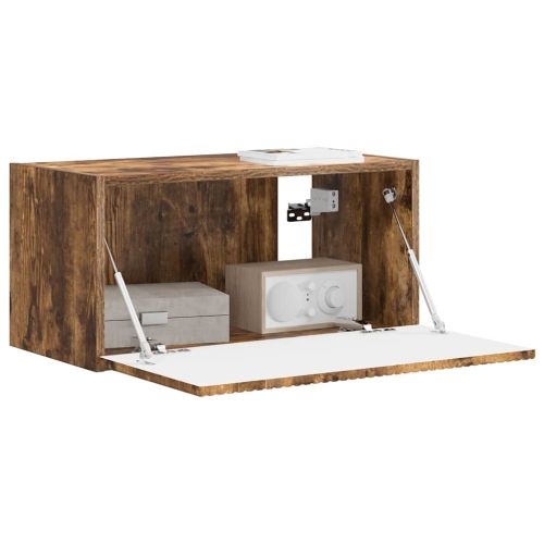 TV стенен шкаф Димян дъб 60 x 31 x 29.5 см Инженерно дърво
