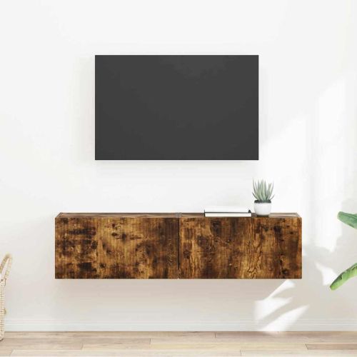 TV стенен шкаф 2 pcs Димян дъб 60 x 31 x 29.5 см