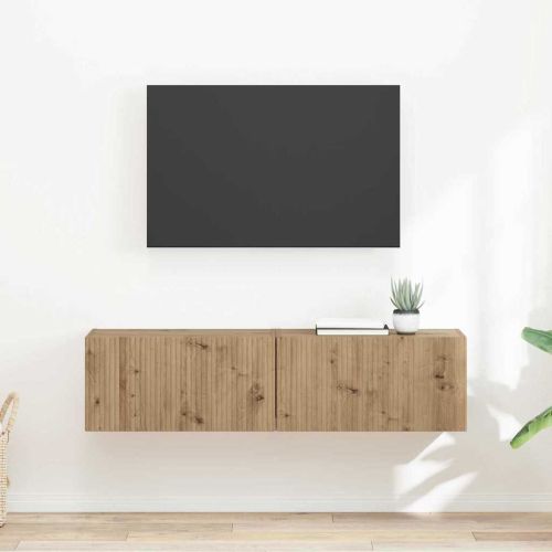 TV стенен шкаф 2 pcs Дъб Артизан 60 x 31 x 29.5 см