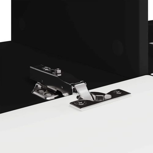 TV стенен шкаф 2 pcs Черно 60 x 31 x 29.5 см Инженерно дърво